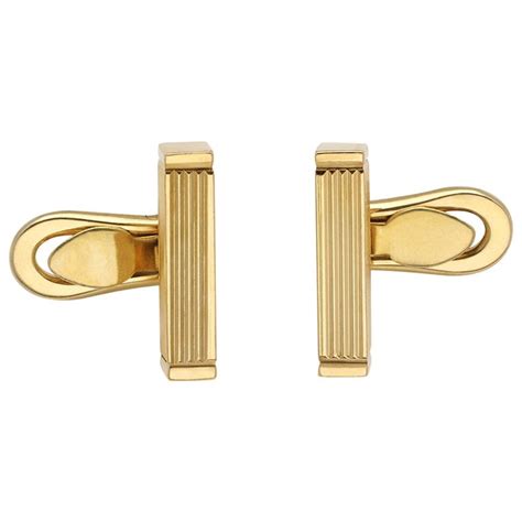 gucci tie bar gold|Gucci cufflink.